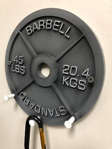 3d Printed 45 Plate Key Rack Holder. Grey/Black - Picture 1 of 6