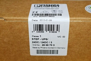 PHOENIX CONTACT 2868703 STEP-UPS/24DC/24DC/3 Uninterruptible Power Supply - Picture 1 of 6