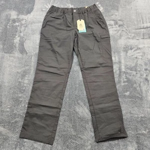 Prana Double Peak Pants Womens 12 Charcoal cargo Hiking Outdoor 1969191 NEW - Picture 1 of 14