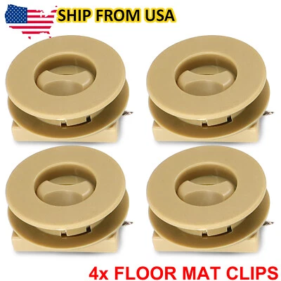 Clip universal para alfombrilla de piso de coche beige empuñaduras de fijación de alfombras abrazaderas sujetadores soportes Foto 1 de 4