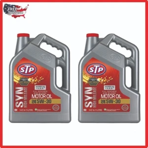 STP High Mileage Full Synthetic Engine Oil 5W-30 5 Quart 2 PACK Free shipping - Picture 1 of 3