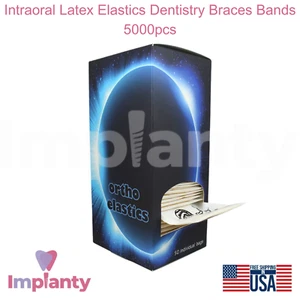 Bandas elásticas dentales intraoraI látex odontología 5000 piezas alineación de mordida - Imagen 1 de 7