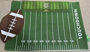 Touchdown 4er Set Tischsets 13 x 19 Grün Braun Neu - Bild 1 von 1