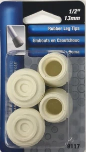 Shepherd 9117 1/2-Inch Rubber Leg Tips, 4-Pack - Picture 1 of 2