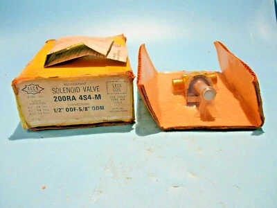 NEW ALCO 200RA-4S4-M REFRIGERANT SOLENOID VALVE 1/2"ODF-5/8" ODM - Image 1 of 2