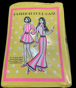 vintage fashion doll case 1960s-1970s Barbie BetsyTeen Francie Dawn 12.5” X 9” - Picture 1 of 16