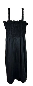 Womens NWT / Top Shop / Black Smocked Bodice Sundress Size XS/ - Picture 1 of 6