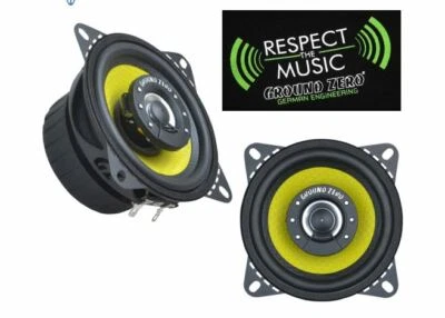Ground Zero GZTF 4.0X / GZTF 10 10cm Koax Lautsprecher Paar inkl. Gitter 3 Ohm  - Bild 1 von 4