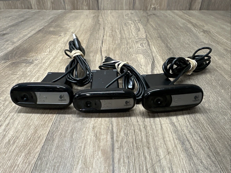 Lote de 3 Logitech C170 USB WebCam P/N: V-U0026 860-000379 Foto 1 de 4