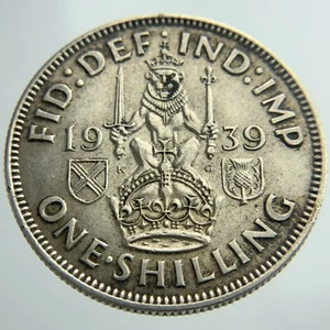 1938 Great Britain UK United Kingdom 1 One Shilling Circulated Coin Y340 - Picture 1 of 6
