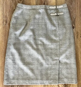 Vintage Norton Mcnaughton Women Academia Skirt Size 6 Brown Plaid Pencil EUC - Bild 1 von 9