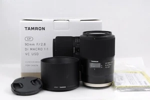 [Near Mint] TAMRON SP 90mm F/2.8 Di MACRO 1:1 VC USD Lens Canon From Japan - Imagen 1 de 10