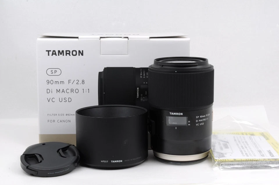 [Near Mint] TAMRON SP 90mm F/2.8 Di MACRO 1:1 VC USD Lens Canon From Japan - Image 1 of 4
