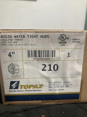 210 BUJES ESTANCOS RÍGIDOS DE ZINC IGUALES TOPAZ / ST10 MYERS 4 PULGADAS Foto 1 de 4