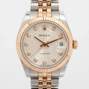 Rolex Datejust 178271G PG×SS PG×SS AT Silver-Hlicon-Face - Imagen 1 de 8