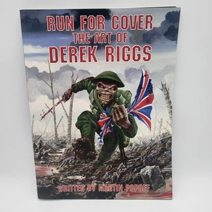 Iron Maiden Paperback Book Run For Cover The Art Of Derek Riggs by Martin Popoff - Picture 1 of 7