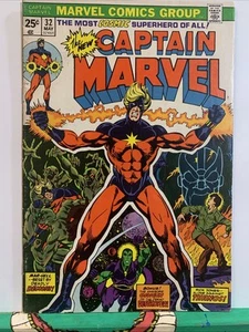 Captain Marvel #32 (Marvel Comics May 1974) - Picture 1 of 5