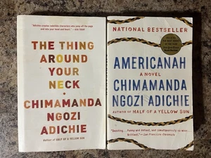 2 Book Lot CHIMAMANDA NGOZI ADICHIE Thing Around Your Neck Americanah Paperback - Bild 1 von 5