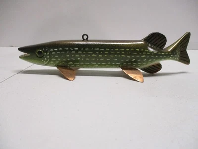 JAMES VANNET PIKE~ FISH SPEARING DECOY~ICE FISHING LURE - Image 1 of 4