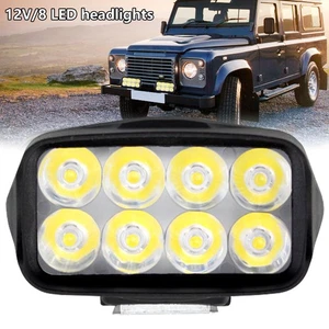 Motorcycle Driving Lights 12V 8 LEDs 1200lm Motorcycle Spotlight IP67 GoXqB - Picture 1 of 10