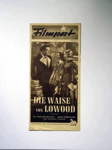 Die Waise von Lowood - Orson Welles - Filmpost Programm - FP ungelocht (4/22) - Picture 1 of 1