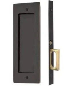 Emtek 2114US10B138 Tirante tascabile rettangolare 7-1/4" passaggio per porta mortasa per 1-3/8 - Foto 1 di 2