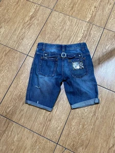 Pantalones Cortos de Jeans para Mujer Dolce & Gabbana Azul Niñas Novios Desteñido por el Sol Crashido Raro - Imagen 1 de 19