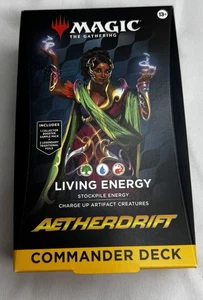 Magic The Gathering Aetherdrift Commander Deck Living Energy New Sealed - Picture 1 of 4