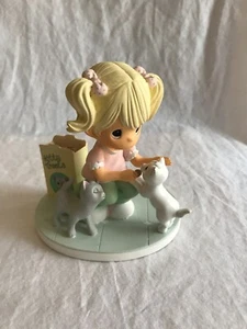 2010 Figure Precious Moments Pawprints On My Heart Collection Cats Are Angels - Picture 1 of 3