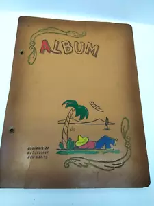 Álbum de fotos vintage años 40-50 aguas termales, nuevo méxico siesta bajo palmera - Imagen 1 de 6