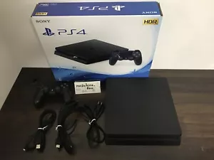 SONY Playstation 4 PS4 Jet Black Console 500GB CUH-2100AB01 w/box - Picture 1 of 6