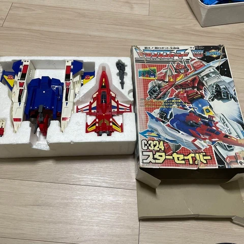 TRANSFORMERS Victory G1 C-324 STAR SABER Takara Japan 1989 Jet Robot Figure 1 Cover