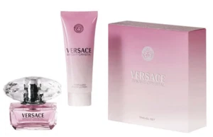 VERSACE BRIGHT CRYSTAL GIFT SET 90 ml EDT, Body Lotion - International Shipping - Picture 1 of 1
