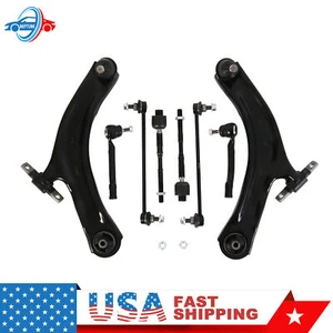 Brazo de control inferior delantero y extremo de varilla de amarre para 08-13 Nissan Rogue 14-15 Rogue Select - Imagen 1 de 11