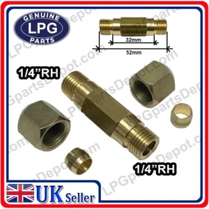 8x8mm copper pipe compression fitting connector reducer joiner gas air - Picture 1 of 3
