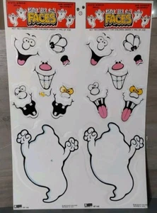 Calcomanía de ventana de Halloween adhesiva creaciones navideñas fantasma haz tus caras de búho - Imagen 1 de 3