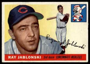 1955 Topps Ray Jablonski Cincinnati Redlegs #56 - Imagen 1 de 2