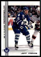 2000-01 Be a Player Memorabilia Jeff Farkas Toronto Maple Leafs #223