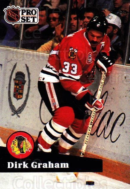 1991-92 Pro Set #51 Dirk Graham - Image 1 of 1