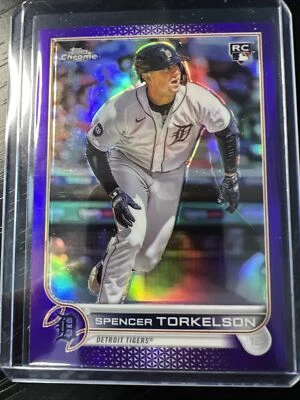 Spencer Torkelson 2022 Topps Chrome Update Purple Refractors #USC100 - Image 1 of 2