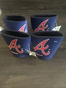 Set Of 4 Atlanta Braves Koozies With Tags From 2013 - Picture 1 of 2