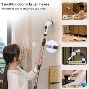 9 in 1 Power Scrubber 9 Replacement Electric Spin Scrubber - Photo 1/14