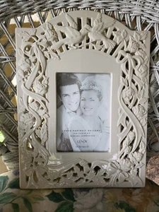 Lenox Lg Porzellan Versprechen Taube Muster Hochzeit Bilderrahmen Neu im Karton - Bild 1 von 5