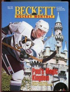 Beckett Hockey Monthly #55 May 1995 Paul Kariya's Magic Kingdom Cover VG