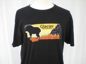 Glacier National Park Montana Mountain Goat Black Wild Tribute t-shirt XXL - Picture 1 of 6