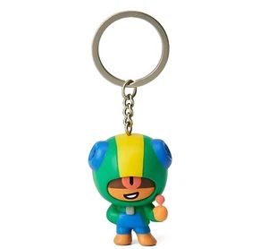 Line Friends X BRAWL STARS Artículos Oficiales LEÓN Figura Llavero Bolso Charm - Imagen 1 de 5