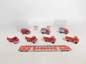 CV271-0,5 #7x wiking H0 1:87 622 Tlf 8/18 Unimog Mercedes Fuoco Mint + 2x Box - Bild 1 von 3