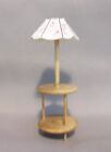 Dollhouse Miniature 1:12 Scale End Table With Non Working Lamp  #2660