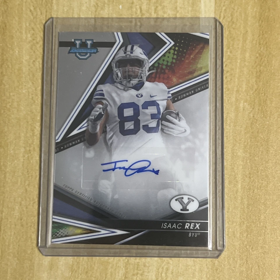 ISAAC REX 2022 Bowman Best U AUTOGRAPH #BA-IR BYU COUGARS - Image 1 of 3
