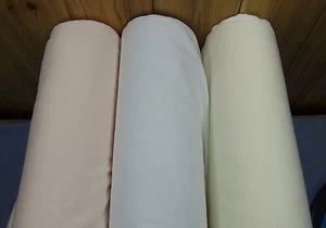 Tessuto cimelio Batiste/100% cotone/bianco-60""/avorio-45""/NUOVO-By the Yard - Foto 1 di 4